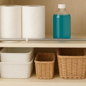 14 Adjustable Tension Shelf Rod for Cabinet Organization Divider